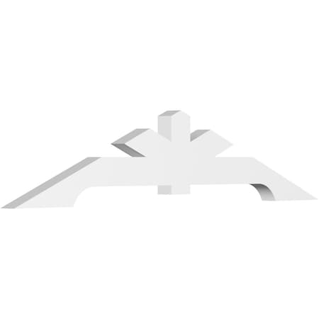 Ekena Millwork Vanguard Architectural Grade PVC Gable Bracket, 96"W x 20"H x 4"D x 6"F, 5/12 Pitch GBP096X20X0406VAN00
